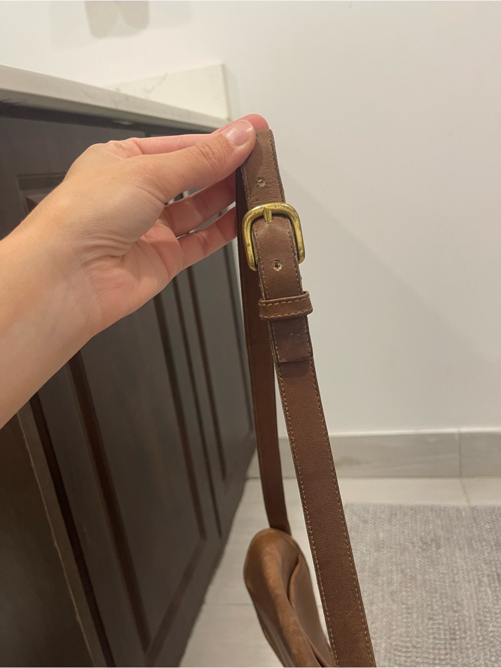 Vintage Coach Legacy Brown Leather Turnlock Crossbody Shoulder Bag - Picture 8 of 16